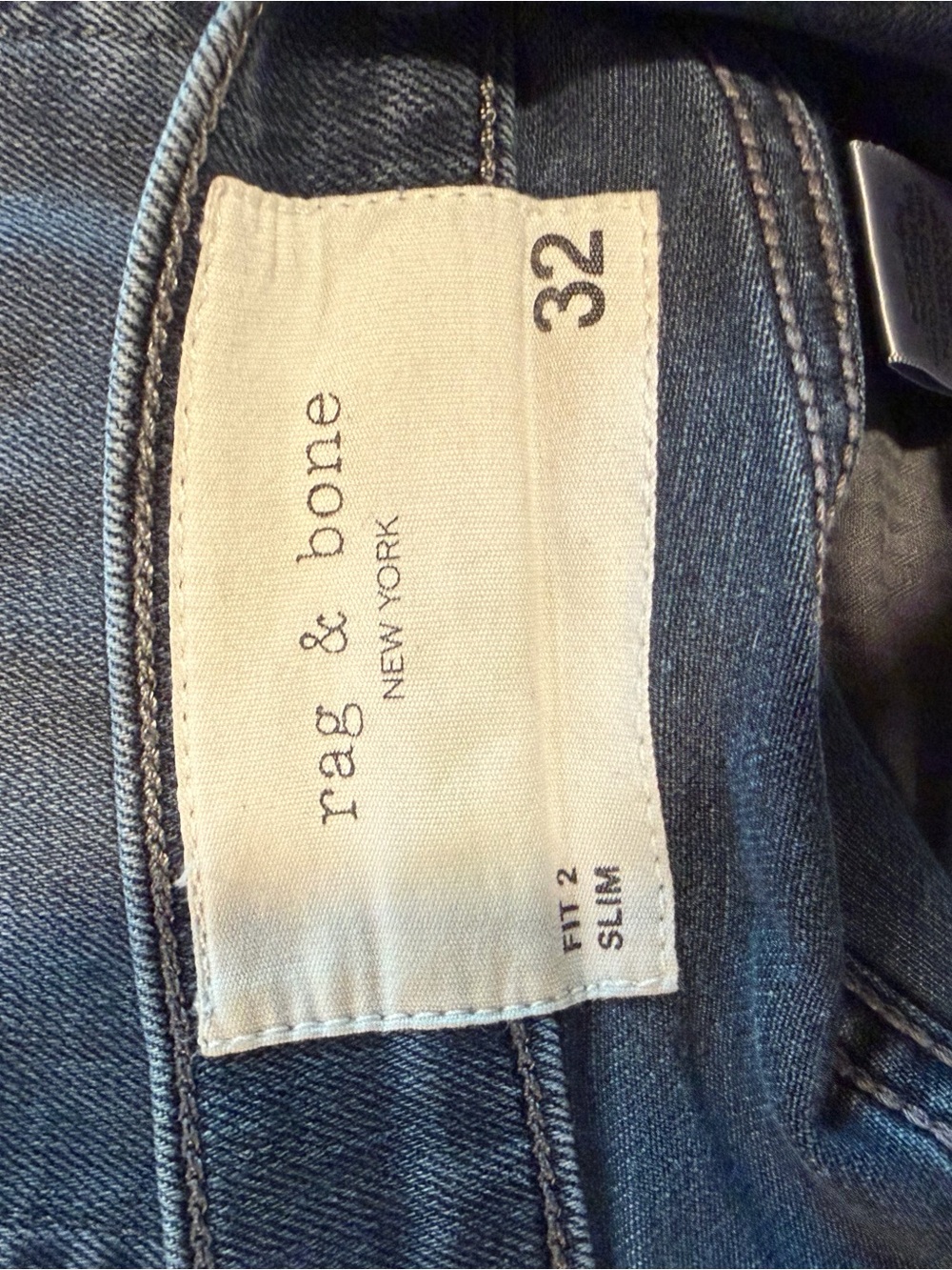 rag & bone Slim Fit Jeans in Dark Indigo